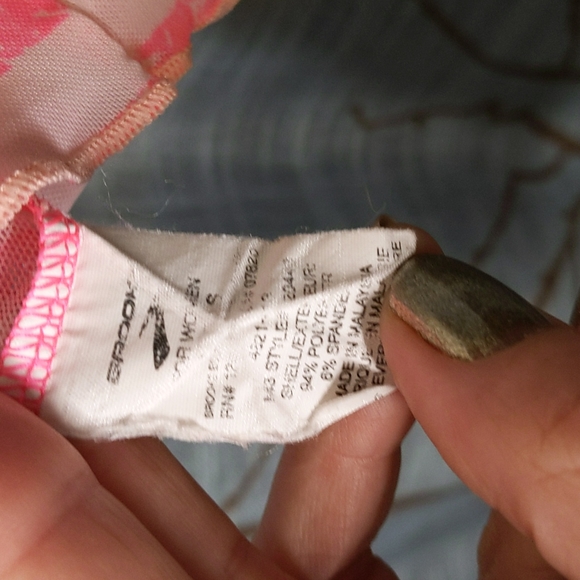 Brooks Hot Pink Stripe Mesh Running Tank Top - Picture 5 of 7